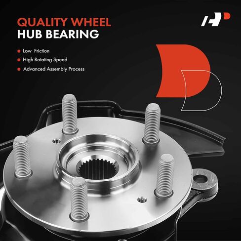 A-Premium Front Steering Knuckle & Wheel Bearing Hub Assembly Compatible with Honda Pilot 2003-2004 V6 3.5L, Right Passenger Side, Replace # 51211S3VA01, 45255S9VA00, 44600S0XA00 in Saudi Arabia