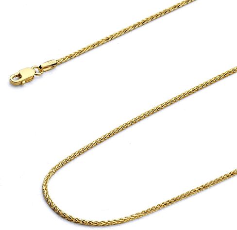 Wellingsale 14K Gold Gold Round Diamond Cut Cains (حدد خيارات) in Kuwait