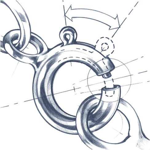 Wellingsale 14K Gold Gold Round Diamond Cut Cains (حدد خيارات) in Kuwait