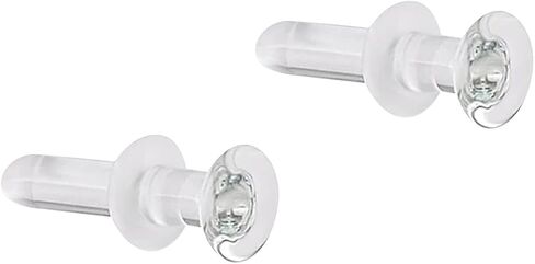 SATIX 2PCS 1/2 "Glass Labret Flat Back Back Retainer 20g 18G 16G 14G 12G 10G 8G Clear Charilage Earrings Tragus Lip Ring Sstase Helix Piercing Retainer in Saudi Arabia