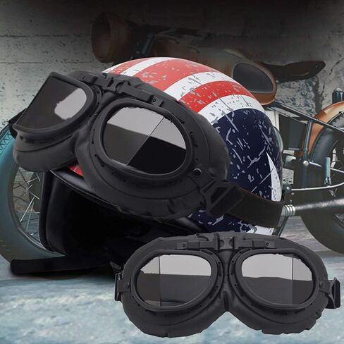 Peicees Vintage Aviator Hat and Goggles Costume Accessories Fur Ear Flaps Trooper Trapper Pilot Cap for Men Women in Saudi Arabia