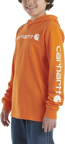 Carhartt Kids CA6480 سويت شيرت برسومات طويلة الأكمام - للأولاد - مقاس متوسط ​​(10-12) - Molten Lava in Saudi Arabia