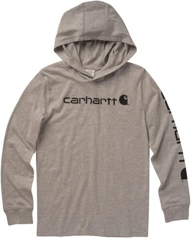Carhartt Kid's CA6480 Long-Sleeve Graphic Sweatshirt - Boys - Medium (10-12) - Molten Lava in Saudi Arabia
