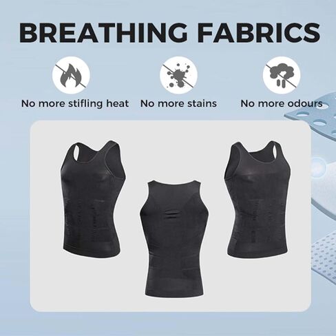 Shaperluv للرجال ، Thaperluv Tank 2.0 Mens ، 2025 New Model Shaperluv Tank Big and Tall Men Body Shaper Set in Saudi Arabia