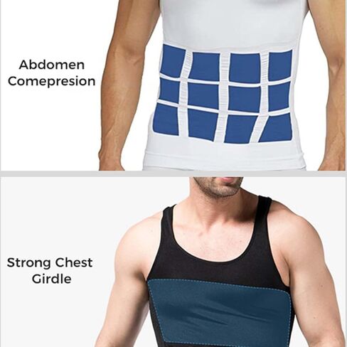 Shaperluv للرجال ، Thaperluv Tank 2.0 Mens ، 2025 New Model Shaperluv Tank Big and Tall Men Body Shaper Set in Saudi Arabia