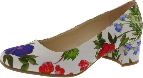 Nine West Women's GEONA9X92 Pump, White Floral 140, 8.5 in Saudi Arabia