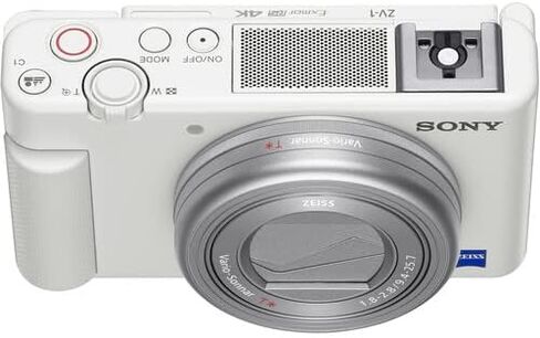 Sony ZV-1 Digital Camera Black DCZV1/B, 64GB Memory Card, Corel Photo Software, NP-BX1 Battery, Card Reader, LED Light, HDMI Cable, Deluxe Soft Bag, Charger, Flex Tripod, and More in Saudi Arabia