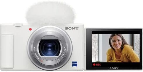 Sony ZV-1 Digital Camera Black DCZV1/B, 64GB Memory Card, Corel Photo Software, NP-BX1 Battery, Card Reader, LED Light, HDMI Cable, Deluxe Soft Bag, Charger, Flex Tripod, and More in Saudi Arabia