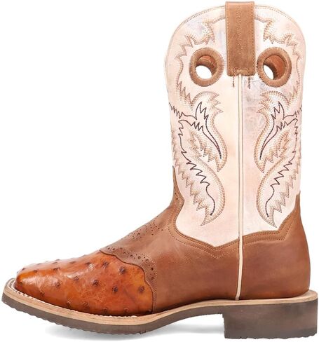 Dan Post Boots Mens Martel Ostrich Teed Square Square Toe On Dress Boots Mid - Brown in Saudi Arabia