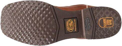 Dan Post Boots Mens Martel Ostrich Teed Square Square Toe On Dress Boots Mid - Brown in Saudi Arabia