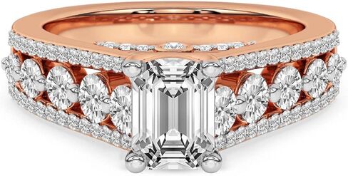 مختبر الماس الودية خاتم خطوبة الماس للنساء | 0.5-6 قيراط IGI معتمدة من مركز دبي/DE-VS الماس | 14K/18K الذهب أو البلاتين | خاتم EOS Spark in Kuwait