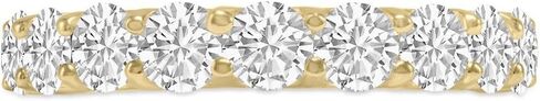 TimeLess Classics 14K Gold Lab Grown Nine Stone Diamond Anniversary Bands and Wedding Rings For Women (Available From 0.50-3 CTW) (Available Ring Size: 4.5 to 10) in Kuwait