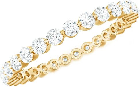 خاتم الفرقة الذكرى للزواج من مويسانيت للنساء ، جودة D-VS1 in Kuwait