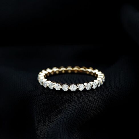 خاتم الفرقة الذكرى للزواج من مويسانيت للنساء ، جودة D-VS1 in Kuwait