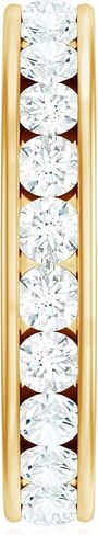 خاتم الأبدية الكامل المعتمد للسيدات ، جودة D-VS1 ، فرقة الذكرى السنوية للزفاف Moissanite (جاهزة للهدية) in Kuwait