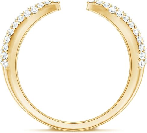 Certified Moissanite Diamond Ring Enhancer, D-Vs1 Quality, Moissanite Wedding Ring For Women (Ready to Gift) in Saudi Arabia