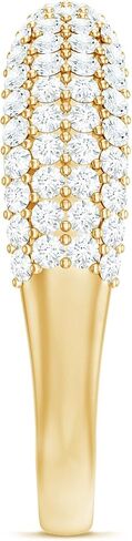 Certified Moissanite Diamond Ring Enhancer, D-Vs1 Quality, Moissanite Wedding Ring For Women (Ready to Gift) in Saudi Arabia
