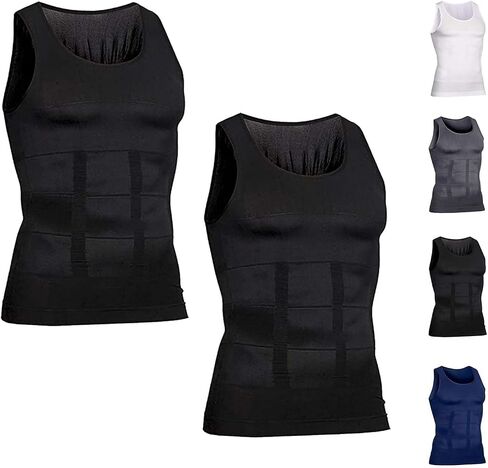 Shaperluv للرجال ، Thaperluv Tank 2.0 Mens ، 2025 New Model Shaperluv Tank Big and Tall Men Body Shaper Set in Saudi Arabia