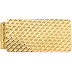 14K Solid Yellow Gold Mens Money Clip for Men in Saudi Arabia