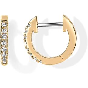 PAVOI 14K Gold Plated Cubic Zirconia Cuff Earrings Huggie Stud in Kuwait