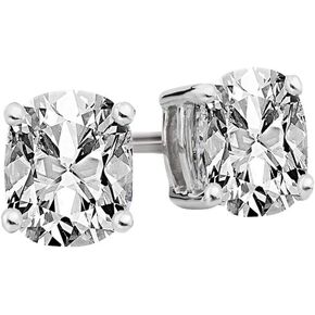 1-5 IGI Certified LAB-GROWN Cushion Cut Diamond Earrings 4 Prong Screw Back Premium Collection (H-I Color, VS1-VS2 Clarity) in Saudi Arabia