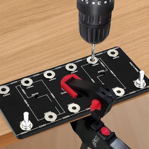 رقصة دبوس الرف 6 مم رقصة دبوس الرف 5 مم - رقصة ثقب الرف - دليل الحفر للثقوب المستقيمة - دبوس الرف Jjig - دليل الحفر الفولاذي - أدوات النجارة وملحقاتها in Kuwait