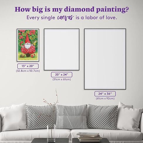 DIAMOND ART CLUB Skate Bird Diamond Painting Kit, Fun DIY Crafts for Adults, Round Diamond Art Canvas for Beginners, 9" x 9" (22.8cm x 22.8cm) in Saudi Arabia