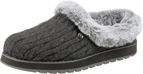Skechers BOBS from Women's Keepsakes Ice Angel Charcoal/Black Slipper 6.5 W US in Saudi Arabia