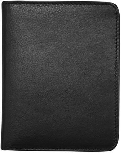 ili New York Euro Size Slim Wallet for Men, RFID Blocking Card Holder with ID Window, Credit Card Holder, and Back Zip Pocket – Minimalist Wallet for Men, Available in Vibrant Colors in Saudi Arabia