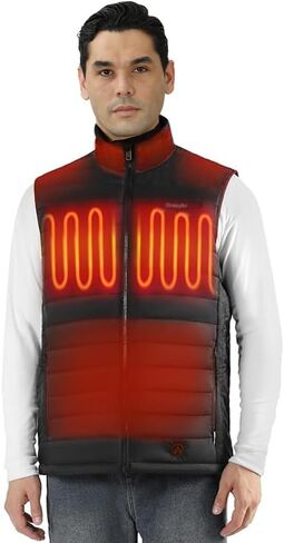 Heated Vest, Black Heating Vests Men, Electric Quilted Lightweight Winter Jacket for Golf,Skiing,Hunting in Saudi Arabia