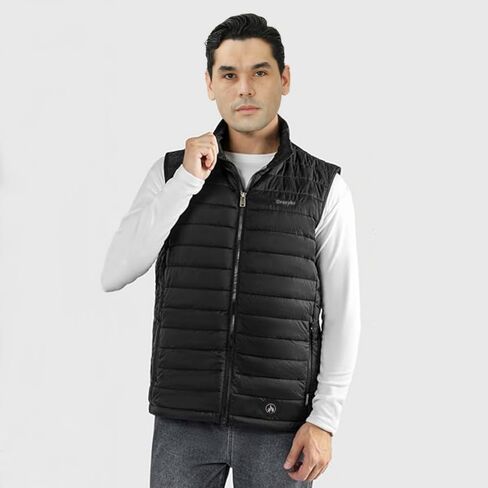Heated Vest, Black Heating Vests Men, Electric Quilted Lightweight Winter Jacket for Golf,Skiing,Hunting in Saudi Arabia