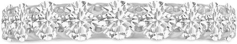 TimeLess Classics 14K Gold Lab Grown Nine Stone Diamond Anniversary Bands and Wedding Rings For Women (Available From 0.50-3 CTW) (Available Ring Size: 4.5 to 10) in Kuwait