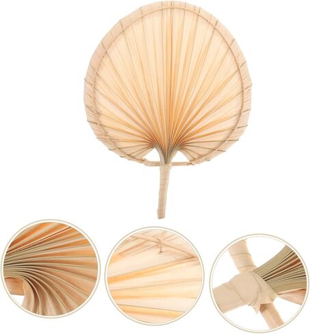 Pretyzoom Cattail Fan Fan Fan Fans Manual Fan Retro Hand Hand Fan Fan Summer Fan Fan Chinese Style Vintage Hand Hand Fan Cool Fan Handheld Hand Fan مع مقبض معجبي معجبي الزفاف معجبي الزفاف. in Kuwait
