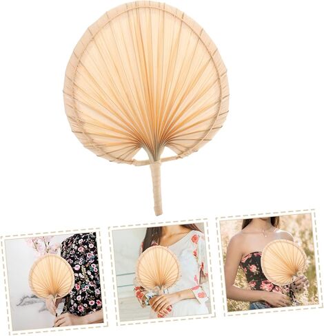 Pretyzoom Cattail Fan Fan Fan Fans Manual Fan Retro Hand Hand Fan Fan Summer Fan Fan Chinese Style Vintage Hand Hand Fan Cool Fan Handheld Hand Fan مع مقبض معجبي معجبي الزفاف معجبي الزفاف. in Kuwait