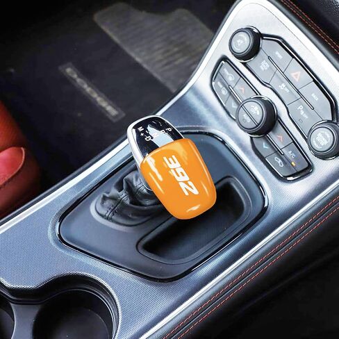 TOOLEPIC for Dodge Challenger Charger Durango Accessories 2015-2023 - Gear Shifter Knob Cover- ABS Plastic with 392 Style Surface, Perfect for Decoration – Header Orange in Saudi Arabia