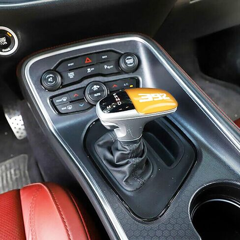 TOOLEPIC for Dodge Challenger Charger Durango Accessories 2015-2023 - Gear Shifter Knob Cover- ABS Plastic with 392 Style Surface, Perfect for Decoration – Header Orange in Saudi Arabia