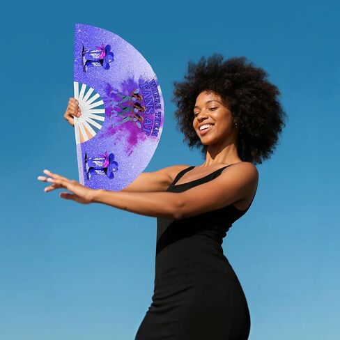 Where Them Fans at Clack Fan, Boots on the Ground Hand Fan, Fans for Line Dancing, Western Large Festival Folding Fans, 26in (Pink) in Saudi Arabia