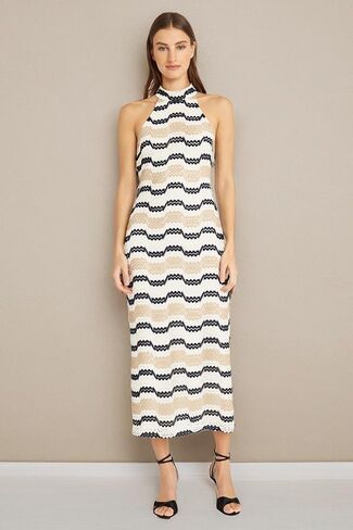 Donna Morgan Women's Mock Neck Halter Dress Event Party Date Guest of in Saudi Arabia