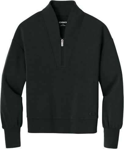 OGIO Women's Transcend Quarter Zip | Quarter Zip Pullover for Women, Sleek & Stretchy Double Knit Jacket for Work & Casual in Saudi Arabia