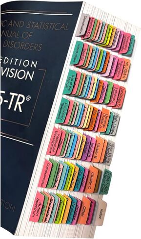 Book Tabs for Prescriber's Guide: Stahl's 8th Edition. Laminated, Color-Coded, and Removable with Alignment Card for Easy Installation (Book not Included) in Saudi Arabia