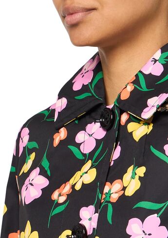 kate spade new york Hooded A-Line Raincoat with Removable Hood in Saudi Arabia