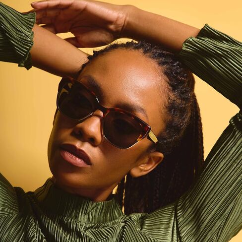 Bolon Women Women الحاجب الأنيق Cat العين المستقطبة BL6110 Dubai 55mm ، العلامة التجارية الحصرية للنظارات من Essilorluxottica in Saudi Arabia