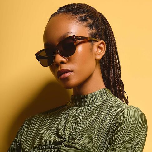 Bolon Women Women الحاجب الأنيق Cat العين المستقطبة BL6110 Dubai 55mm ، العلامة التجارية الحصرية للنظارات من Essilorluxottica in Saudi Arabia