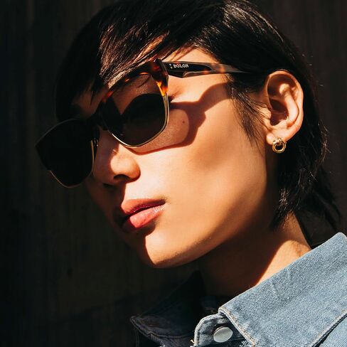 Bolon Women Women الحاجب الأنيق Cat العين المستقطبة BL6110 Dubai 55mm ، العلامة التجارية الحصرية للنظارات من Essilorluxottica in Saudi Arabia