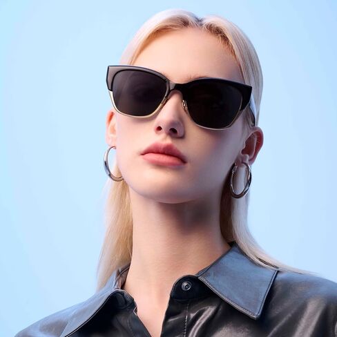 BOLON Women Stylish Eyebrow Cat Eye Polarized Sunglasses BL6110 Dubai 55mm, Exclusive Eyewear Brand of EssilorLuxottica in Saudi Arabia