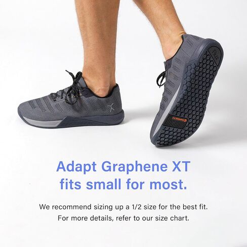 Flux Adapt Graphene XT Barefoot Shoes - Zero Drop Wide Toe Box Cross Trainers للرجال والنساء | قبضة الجرافين ، شبكة الباليستية العلوية | صالة الألعاب الرياضية ، HIIT ، الرفع و CrossFit أحذية رياضية الحد الأدنى in Kuwait