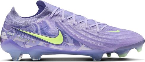 Nike United Phantom GX 2 Elite FG Low-Top Soccer Cleats (HF1597-500 ، الأرجواني الأرجواني/بالكاد فولت) in Saudi Arabia