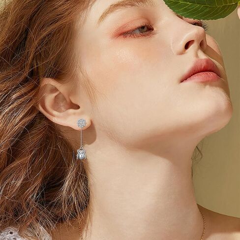 URONE Raindrop & Cloud Stud Earrings for Women Girls Hand Drawn Enamel Stud Earrings Jewelry 925 Sterling Silver Birthday Fashion Jewelry Gift in Saudi Arabia