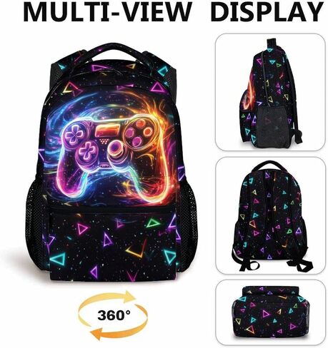 Kids Backpacks, Funny Shark Backpack, Preschool Elementary Kindergarten Schoolbag for Boys 3-8, 17 Inch Cool Shark Bookbags for School Travel Camping Picnic in Kuwait