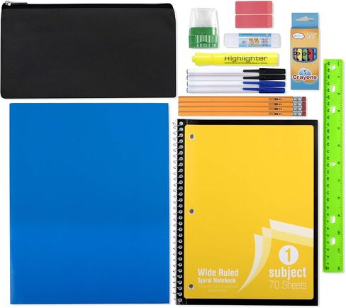 24 حزمة على ظهر الظهر مع اللوازم المدرسية للأطفال - حقائب الظهر بالجملة ومجموعات اللوازم المدرسية (حزمة ألوان الفتيات) in Kuwait